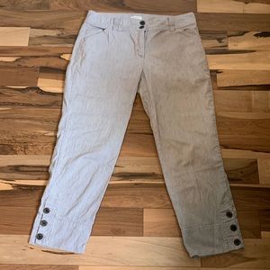 Charter Club Classic Fit Cropped Striped Pants Size 10